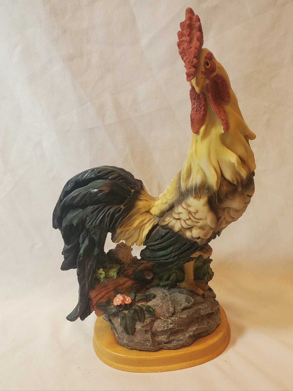 Home Interiors & Gifts Vtg 2001 "Proud Rooster" Hand-Painted Figurine Sculpture